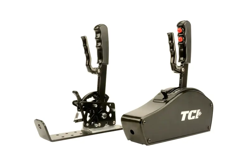 Tci Diablo Blackout Shifter — Button-Activated Manual Shifter With Bare Aluminum Housing (No Powder Coat) 1