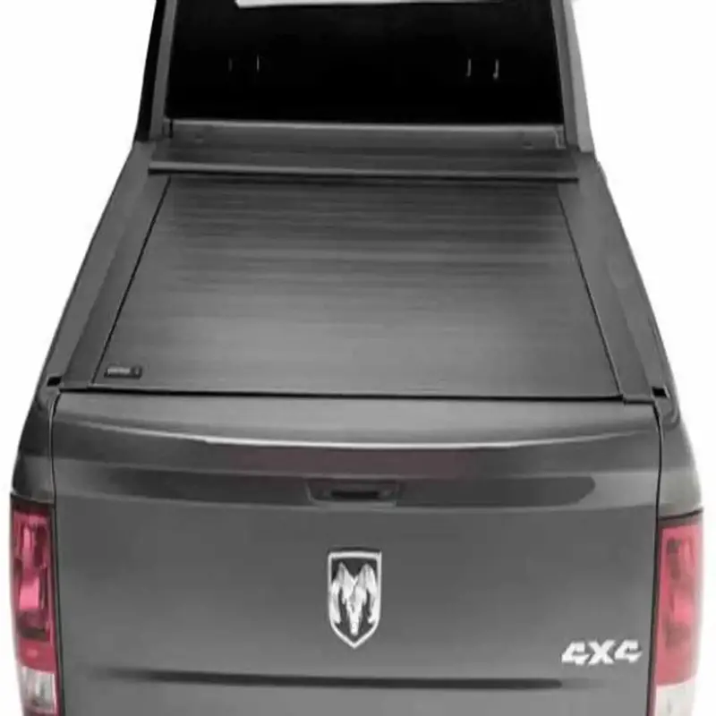 Trailfx Manual Retractable Truck Bed Cover – Lockable Matte Black Aluminum Design 1