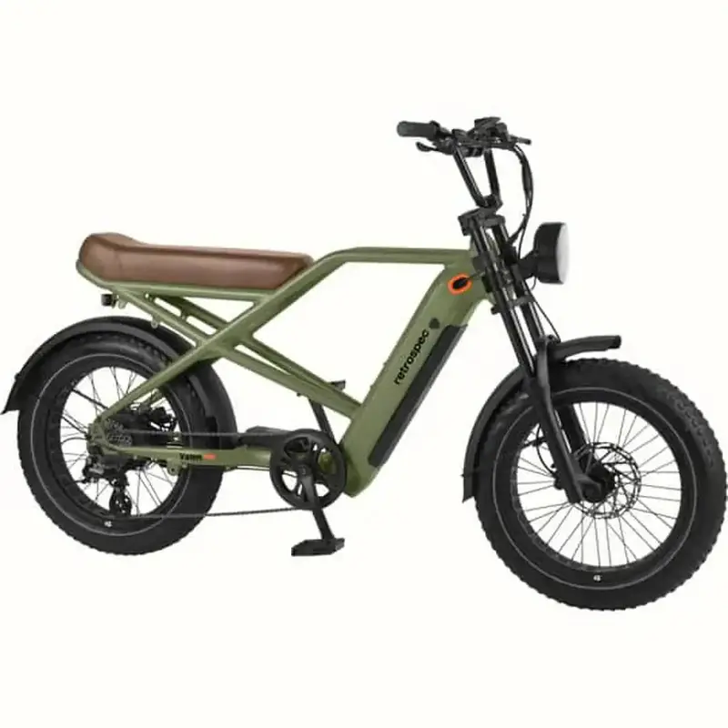 Valen Rev Plus 750W 48V Electric Bike – Matte Olive Drab Finish 1