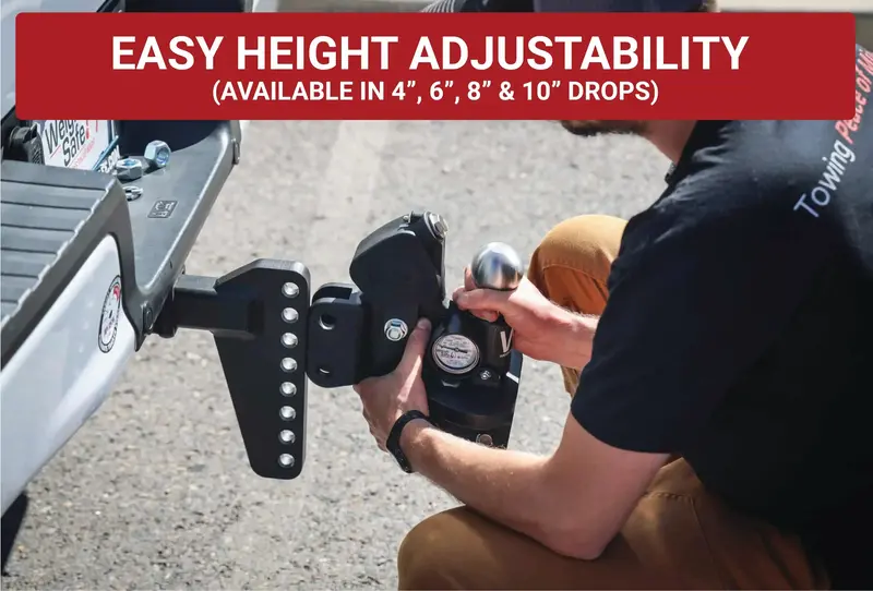 Weigh Safe Truetow Middleweight Wdh – 4-Inch Drop, 2.5-Inch Shank, 12,500-Lb Gtw 1