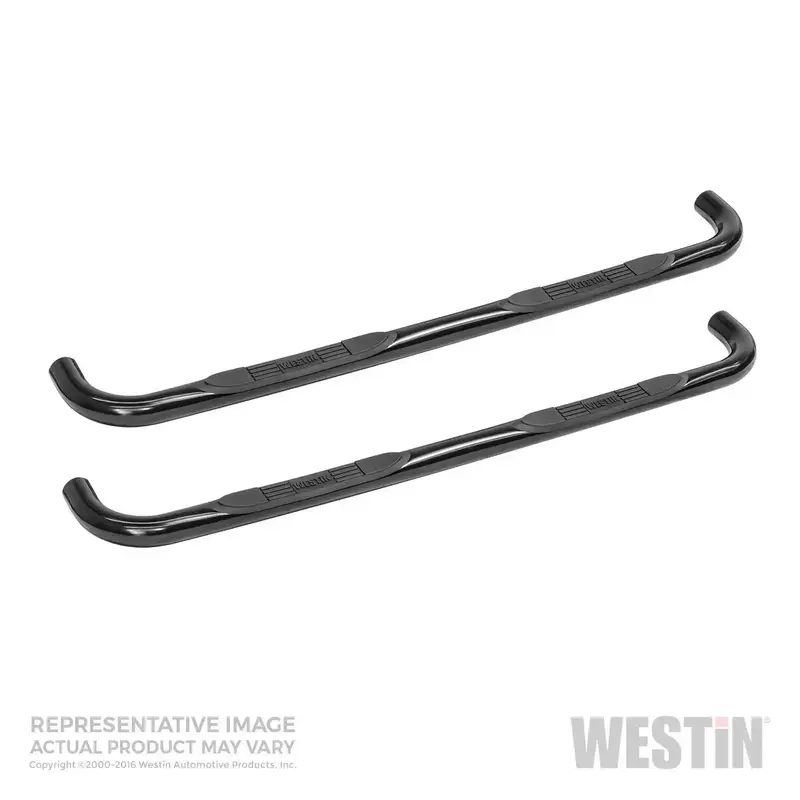 Westin E-Series Nerf Step Bars — 3-Round Tube Design For Extended Cab Trucks (Model 23-2355) 1