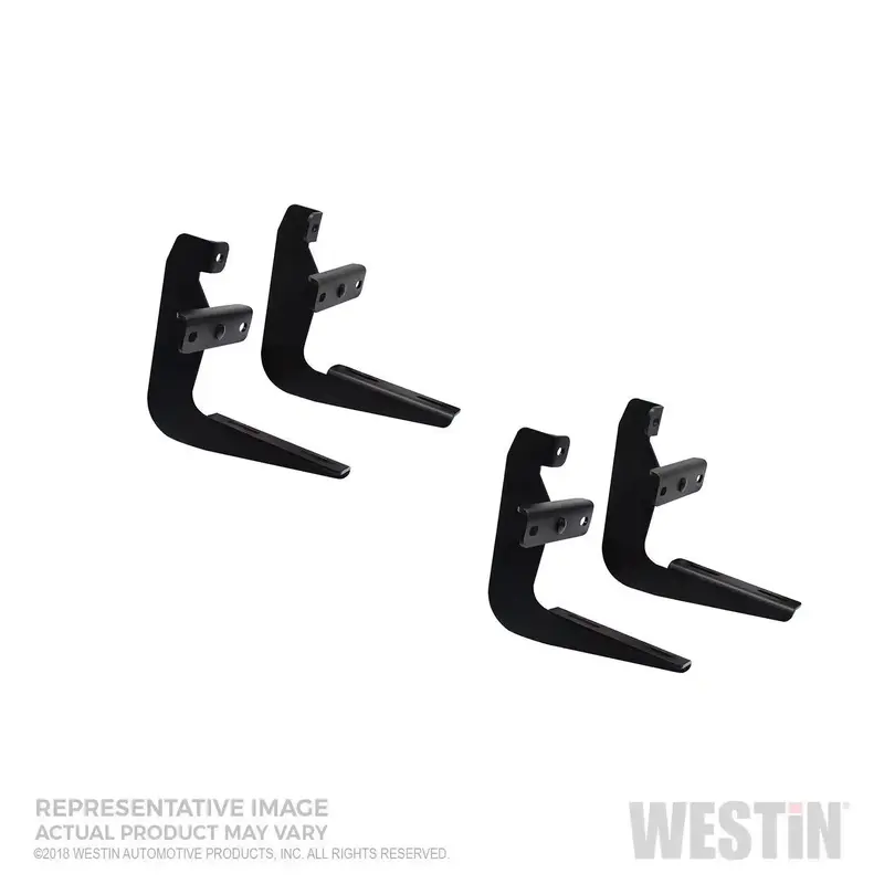 Westin Running Board Mount Kit – No-Drill Installation For Select Trucks (Black Finish) 1